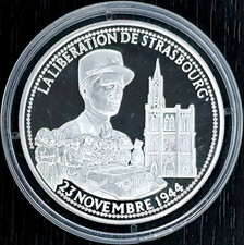 MÉDAILLE - LIBERTÉ ÉGALITÉ FRATERNITÉ - LIBÉRATION DE STRASBOURG - 23/11/44