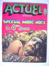 ACTUEL 1ère formule n° 38 - 01/74,  spécial mode Noël,  4ème sexe