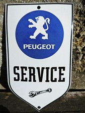 Plaque émaillée PEUGEOT SERVICE Enamel Sign no renault citroen
