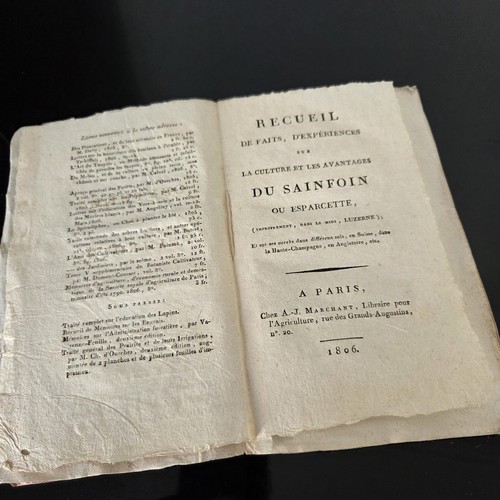 Livre agronomie ancien 1806 - livre,