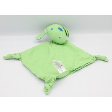 Doudou plat chien vert bleu