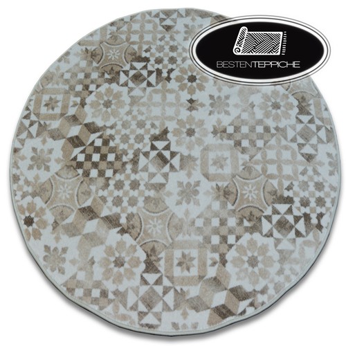 Tapis rond patchwork - rond, maiolica