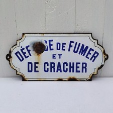Plaque émaillée bombée