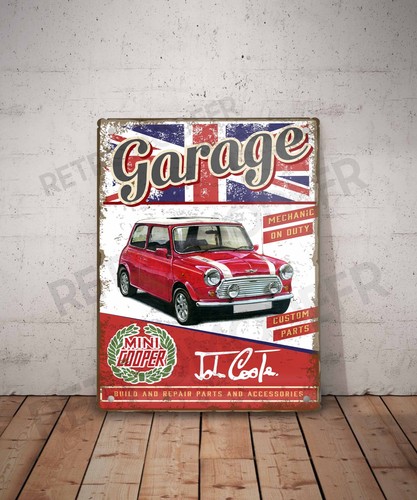 Plaque métal vintage mini - métal,