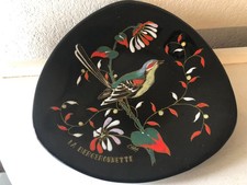 ASSIETTE TRIANGULAIRE ÉMAUX