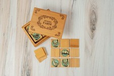 Wooden Memory Matching Game in