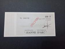 Rare 100 francs jeanne arc - 100, d'arc