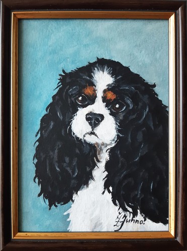 Peinture huile cavalier - à,
