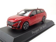 Peugeot 308 Sw Gt Break 2021 Rouge Métallique Maquette de Voiture 1:43 Norev