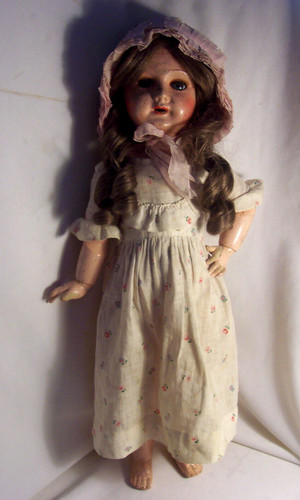 Poupee ancienne composite - poupee,