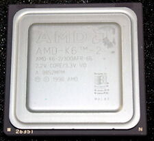 300MHz AMD-K6-2/300AFR-66 2.2V CORE/3.3V I/O A 9852MPM 1998 AMD SOCKET 7 CPU!!