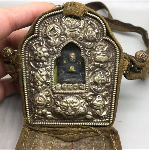 Tibet silver shakyamuni ghau - tibet,