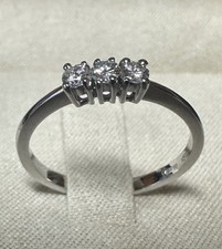 Anneau Trilogie en or Blanc 18