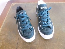 NEUVES TENNIS BASSES CONVERSE CUIR VERNI VERT POINTURE 36,5