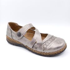 Sandales Derbies Femme Chaussure Ouverte - Pointure 37 - Scratch Confort Gris