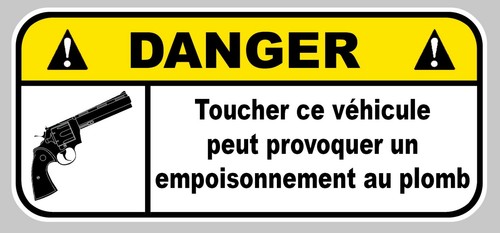 Danger pas toucher plomb - danger,