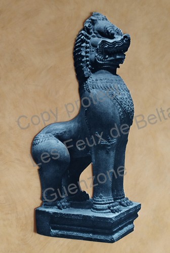 Statue art khmer decoupage - statue,