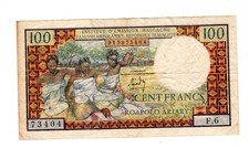 MALGACHE  BILLET 100 FRANCS