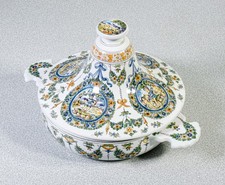 ⚜️ Bol Céramique Meret A Moustiers Faïence France Couvercle Pottery Peinture