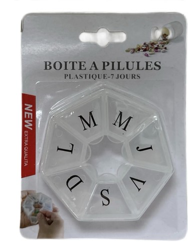 Pilulier semainier boite à - semainier,,