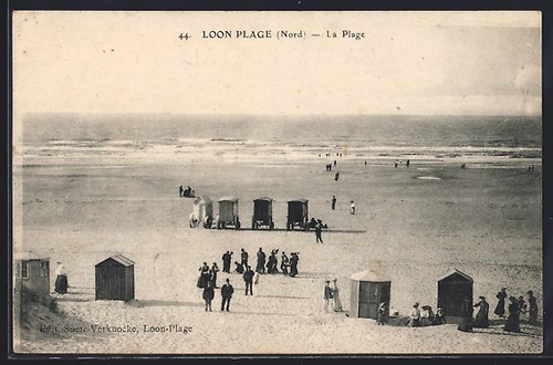 Cpa loon plage avec - la,