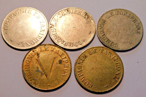Lot jeton token telephone - 5,
