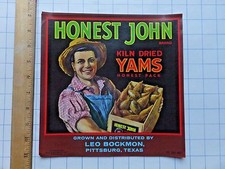 1940s Honest John Yams crate