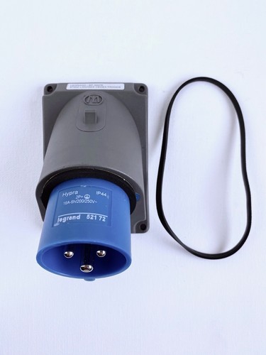 Fiche inclinée hypra ip44 16a - fiche,