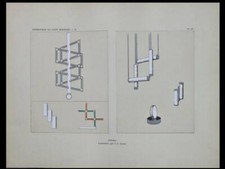 LUMINAIRE ART DECO FRANÇAIS - POCHOIR 1929 - JACQUES ADNET, LAMPE, PLAFONNIER