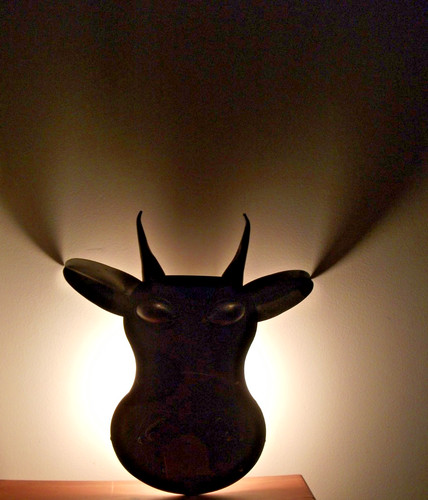 Sculpture lampe applique