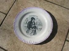 assiette parlante faience de