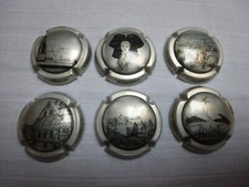 Capsules Crémant d'Alsace série complète lot de 6 capsules            Champagne