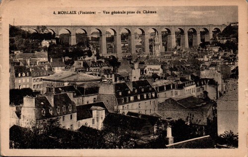 Cpa morlaix vue générale - morlaix,