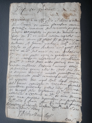 Manuscrit ancien 1684 louis - manuscrit,