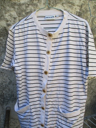 Gilet coton long blanc - gilet,