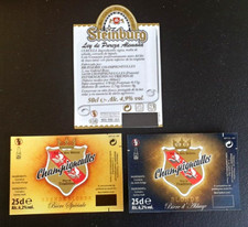 3 Etiquette bière Brasserie Champigneulles