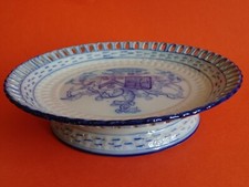 EMILE GALLE  ST CLEMENT ANCIENNE ASSIETTE DOUCEURS AJOURES FAIENCE DE L'EST