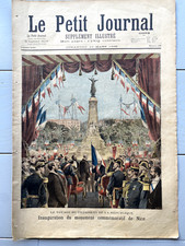 Le petit journal 1896: Inauguration - Tsar de Russie à Nice-Dragons, cuirassiers