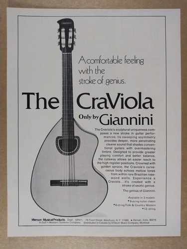 1974 giannini craviola - 1974, guitar
