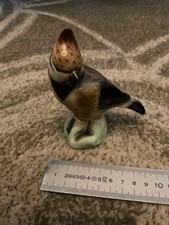 Statuette oiseau faïence