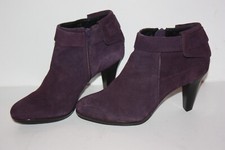 JB MARTIN Boots Court Nubuck Violet Doublées Cuir T 38 ETAT NEUF