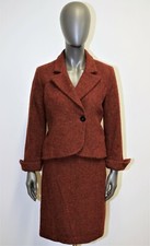 Tailleur Veste/Jupe CACHAREL Vintage 80s 100% laine rouille T38 Made in Italy