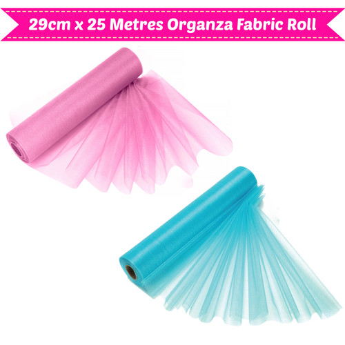 25m organza rouleau tissu pour - organza,