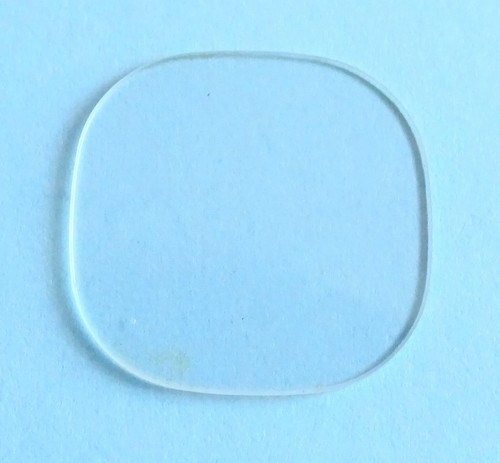 Verre montre carre plat mm - montre,