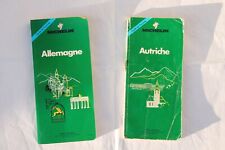 MICHELIN 2 Guide Vert AUTRICHE et ALLEMAGNE 1991 VIENNE BERLIN HANOVRE LUBECK 
