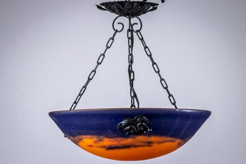 Lustre signé degue bronze - signé,