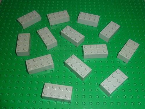 Lego oldgray bricks 2x4 - lego,