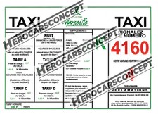 license vitre Marseille 406 TAXI 1