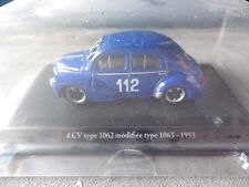 RENAULT 4 CV  TYPE 1962 MODIFIEE 1063  1/43   NEUF DANS SON EMBALLAGE D ORIGINE