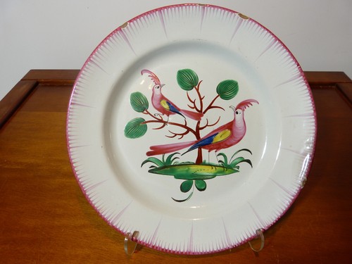 Assiette ancienne faience - assiette,